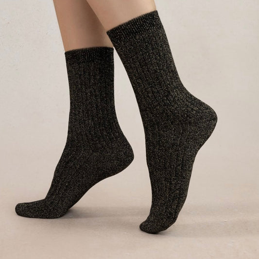 BLF 6504 Ribbed Lurex Socks