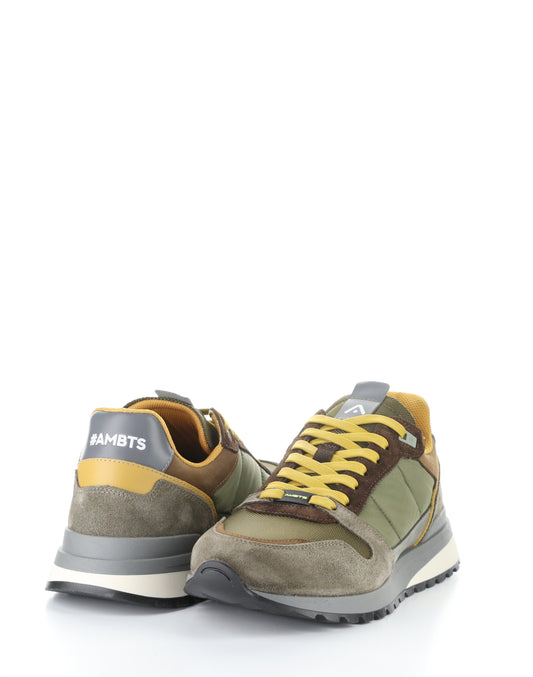 AMB 754-285 TEDDY TAUPE KHAKI TEXTILE LEATHER