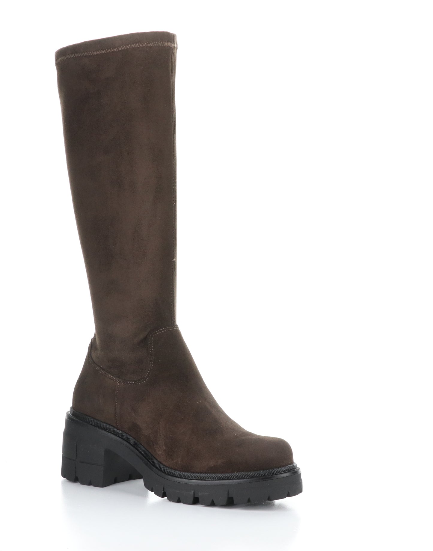 BC BRENNA-320 BROWN SUEDE BLACK SOLE
