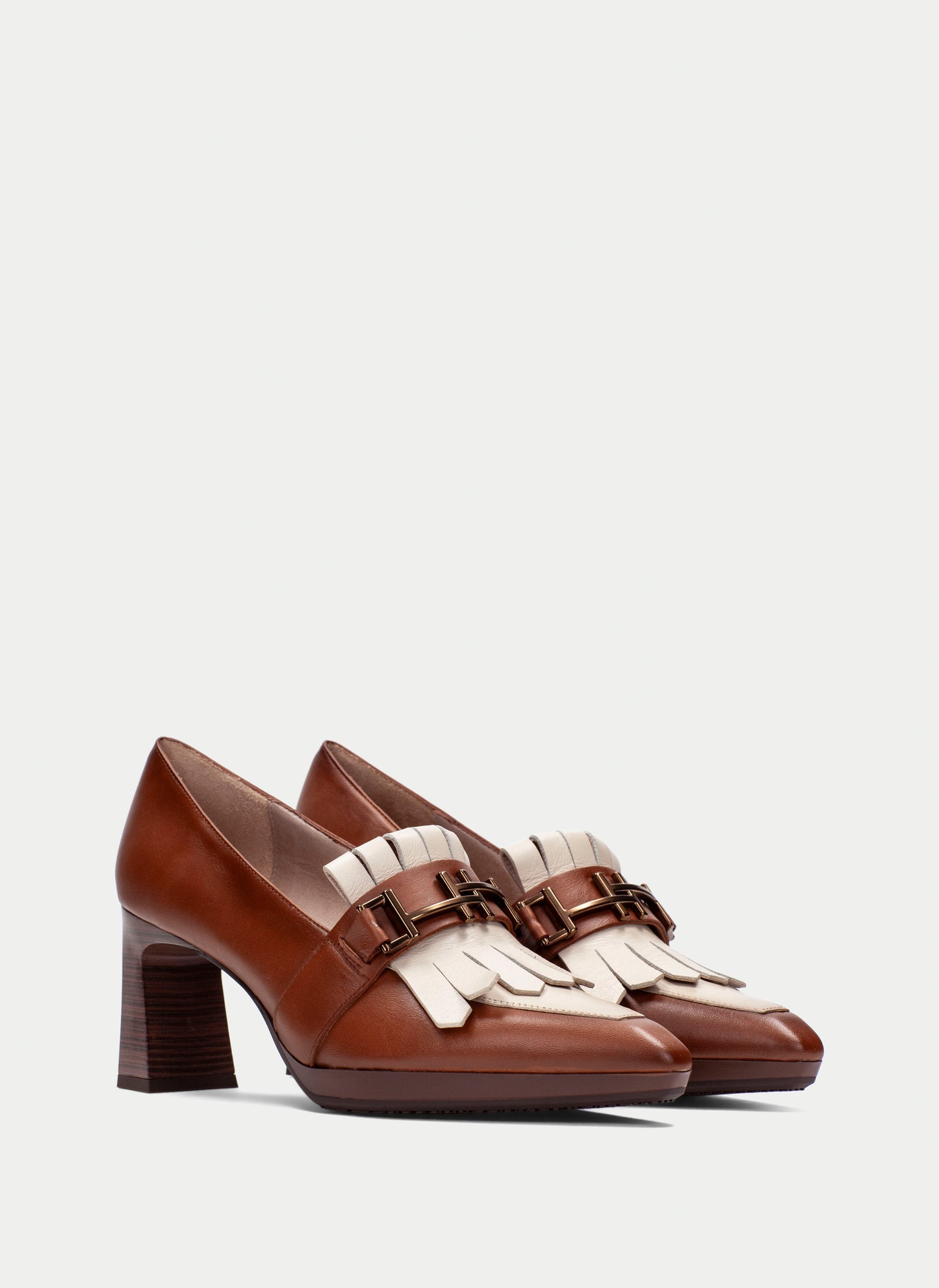 HSP 3400-300 ANKARA CUERO & MILK HEEL LOAFER