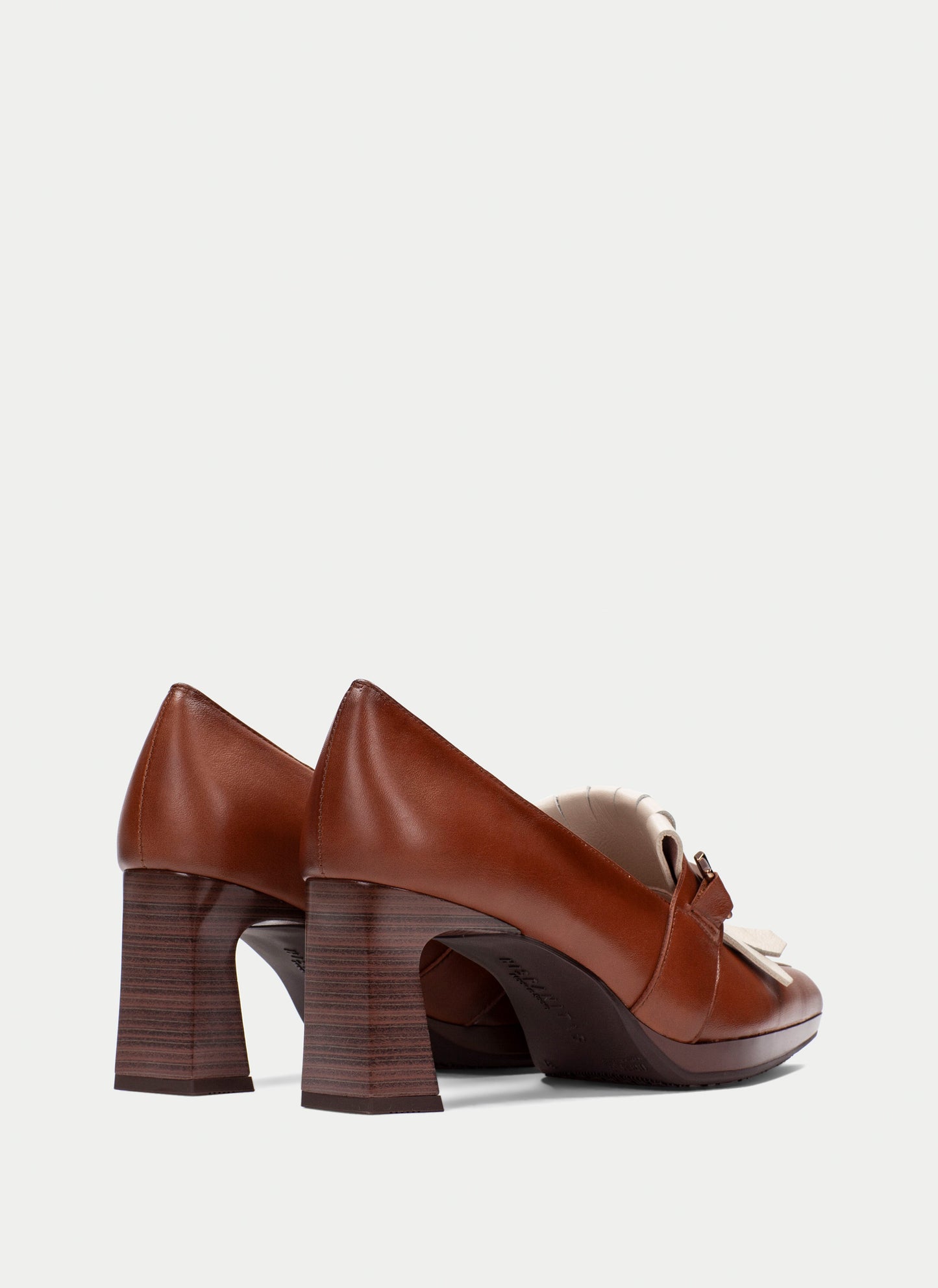 HSP 3400-300 ANKARA CUERO & MILK HEEL LOAFER