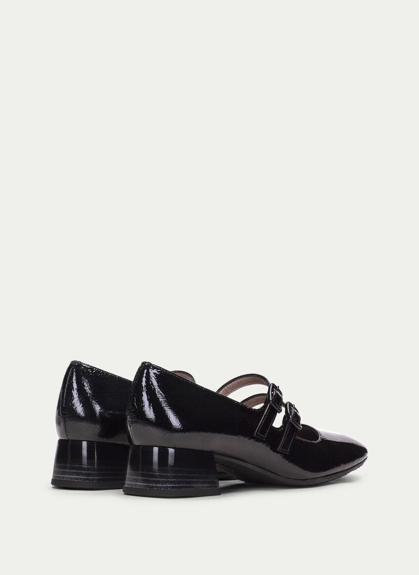 HSP 0358-250 BLACK PATENT DOUBLE MARYJANE