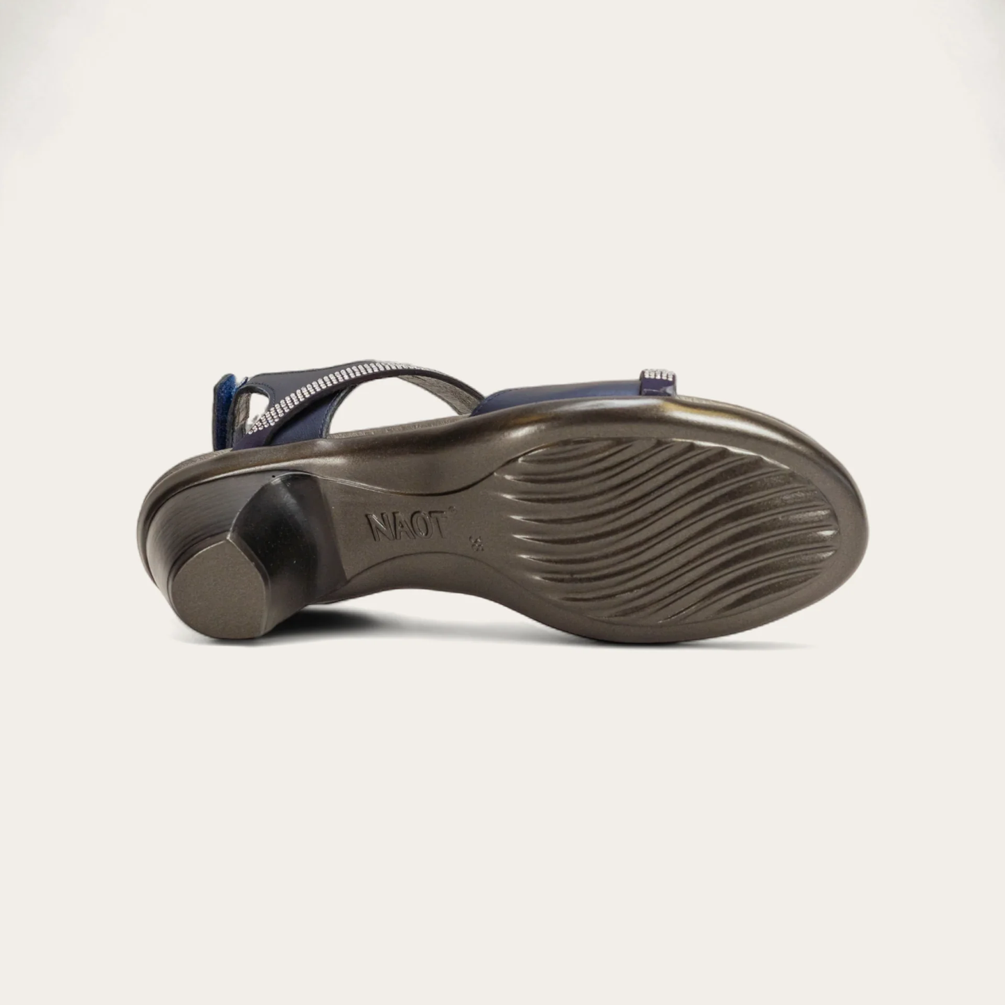 Naot Innovate Polar Sea Lthr/Navy w/ Clear Rhinestones