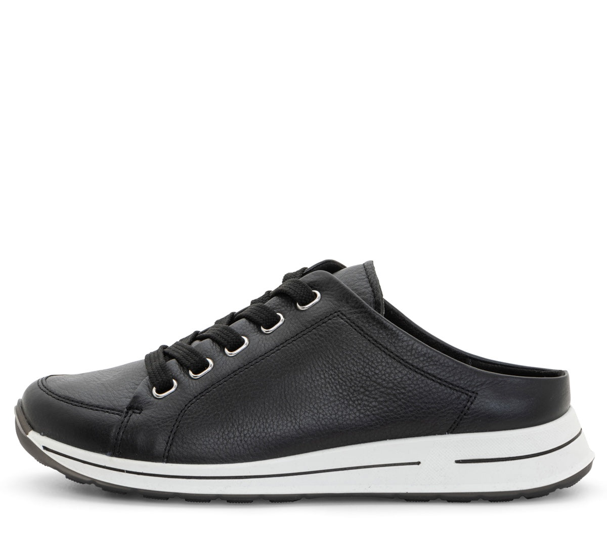ara 197-230 Orlando black leather sneaker slide