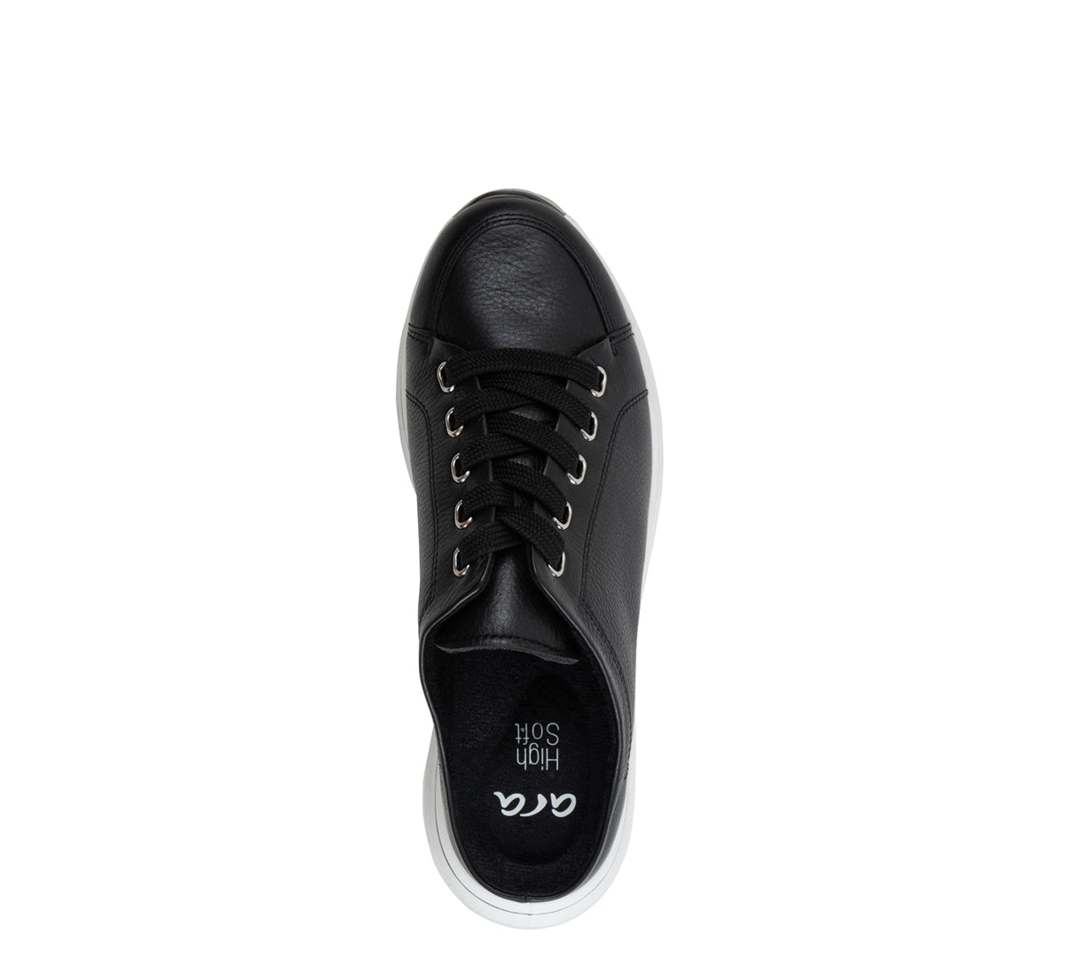 ara 197-230 Orlando black leather sneaker slide