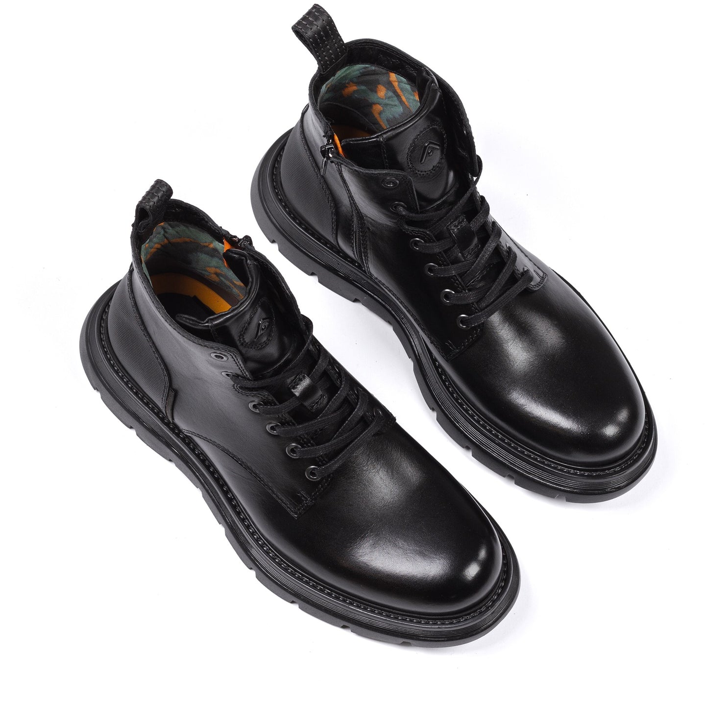 AMB 123-315 BLACK LACEUP BOOT