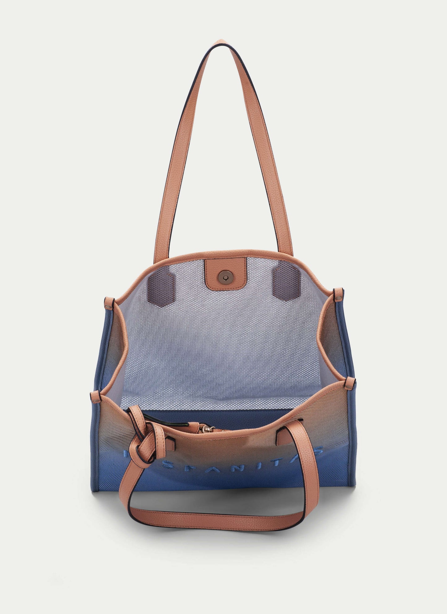 HSP BV243239 Shopper Bag Peach-Azure