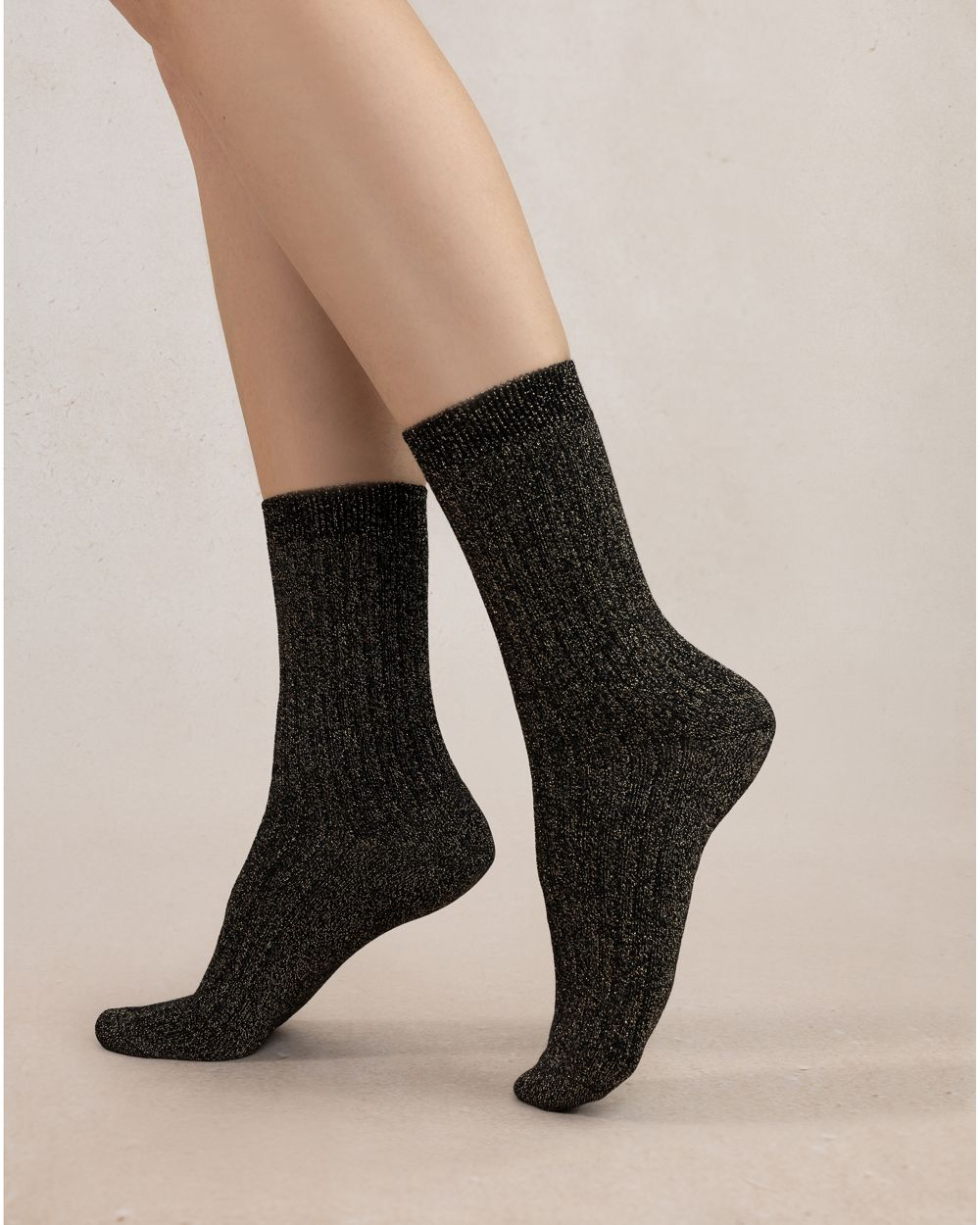 BLF 6504 Ribbed Lurex Socks