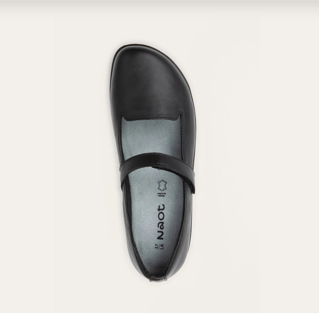 NAOT PURINI BLACK JET LEATHER