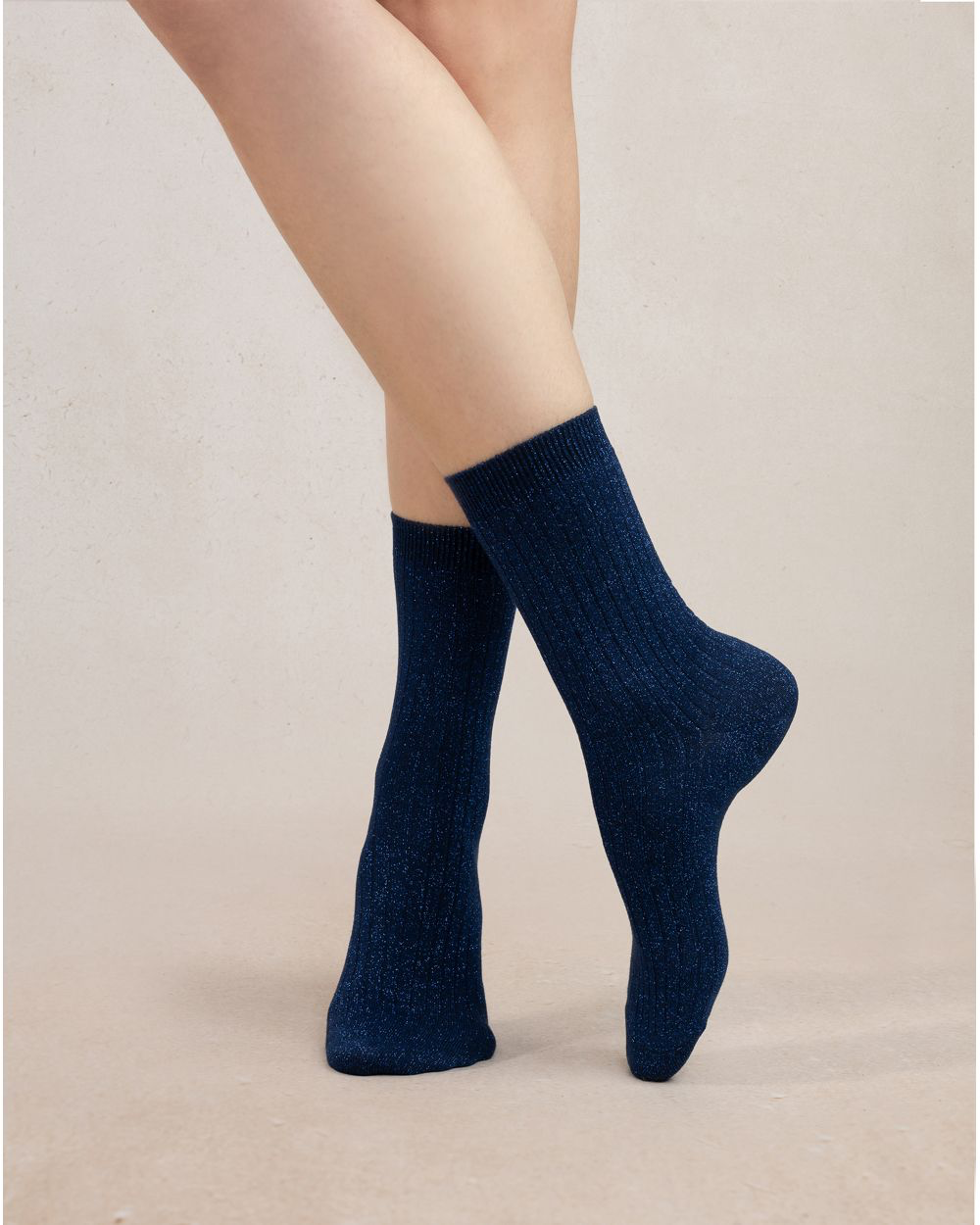 BLF 6504 Ribbed Lurex Socks