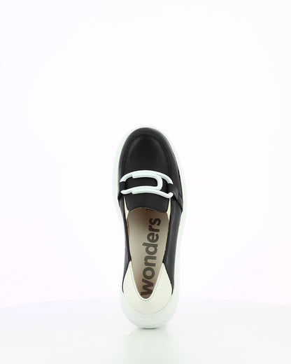 WND 1194-280 BLACK LEATHER LOAFER