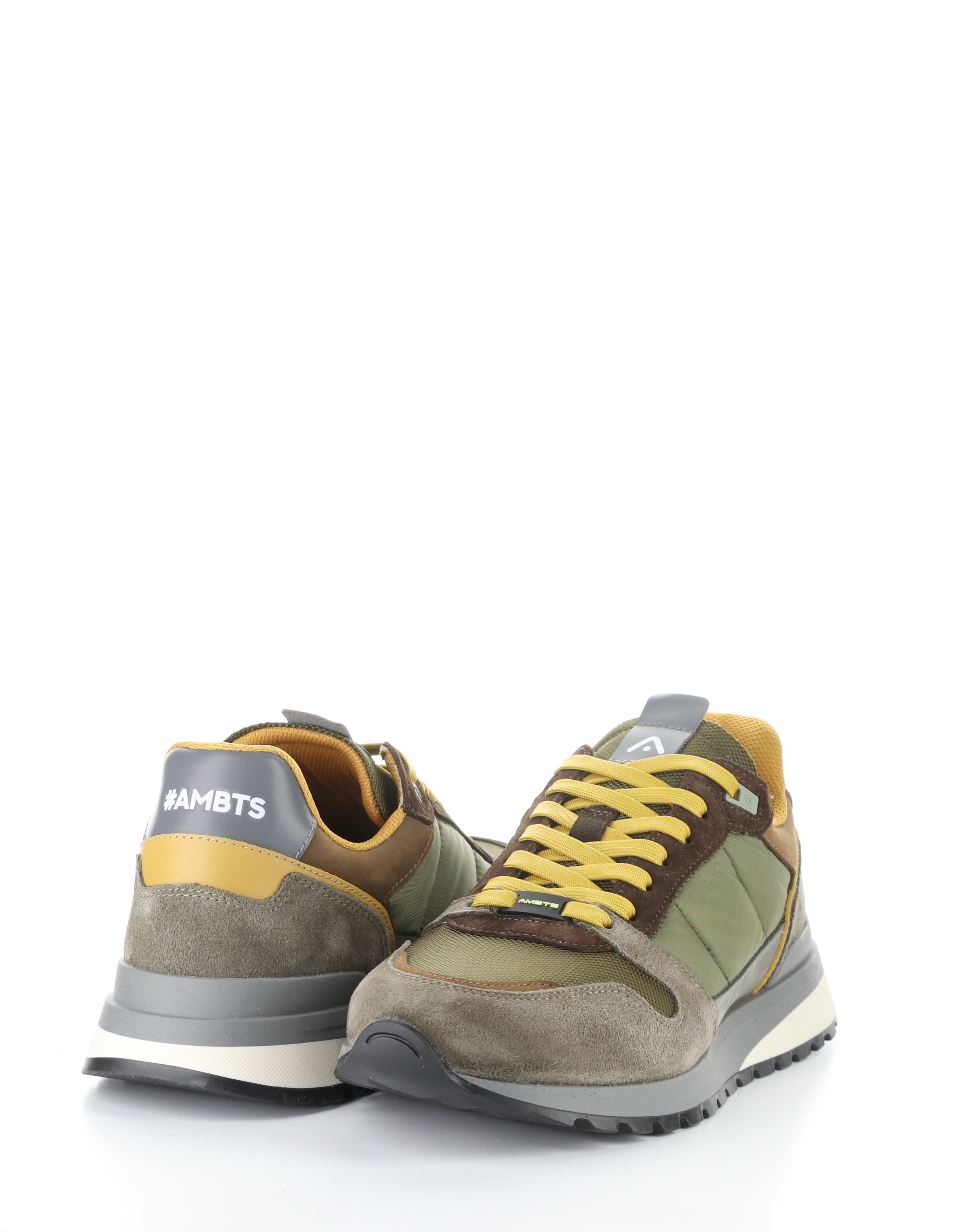 AMB 754-285 TEDDY TAUPE KHAKI TEXTILE LEATHER