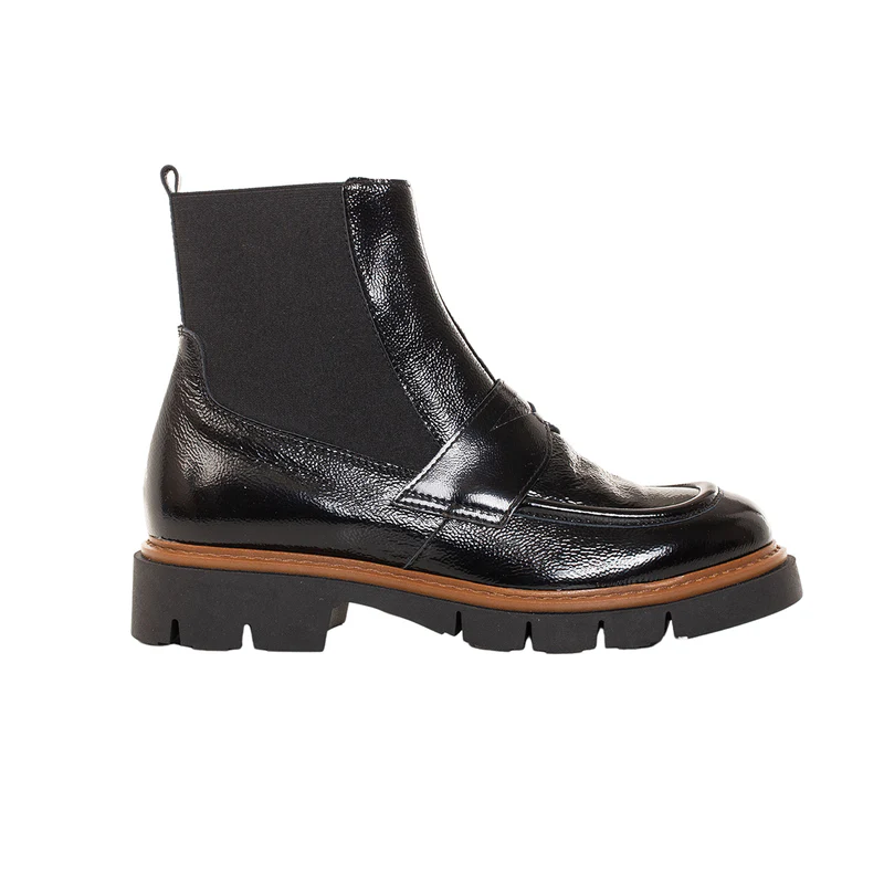 ATL BILLOW-195 BLK PATENT BOOT