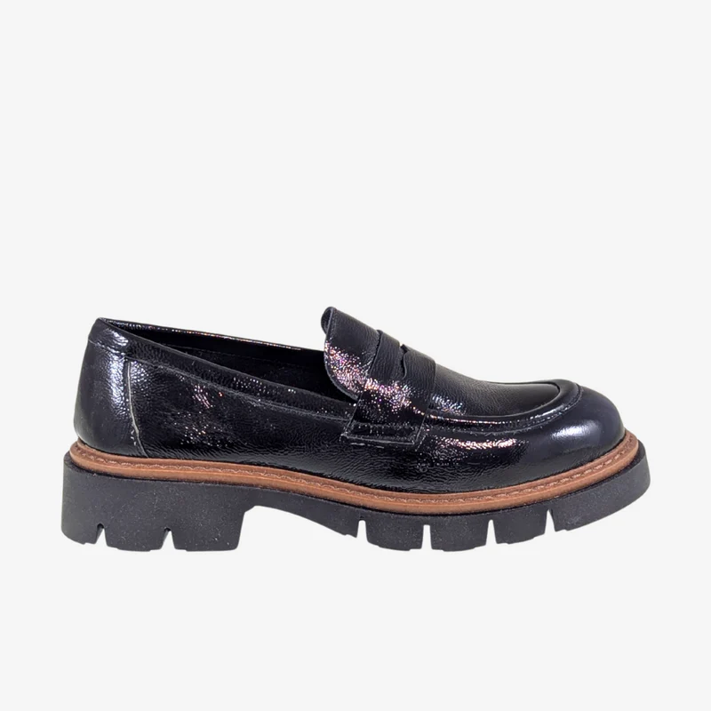 ATL BOND-165 BLACK PATENT LOAFER