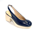 WND 4243-250 H4970 BLUE PATENT SLINGBACK