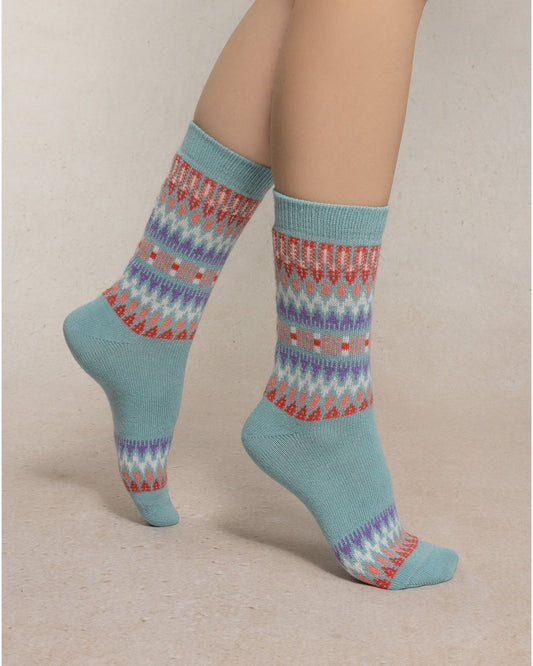 BLF 6568 GQ1 FROSTED BLUE norwegian-cashmere-socks