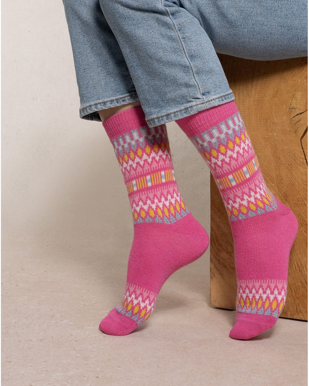 BLF 6568 NH4 ROSA Norwegian-cashmere-socks