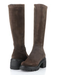 BC BRENNA-320 BROWN SUEDE BLACK SOLE