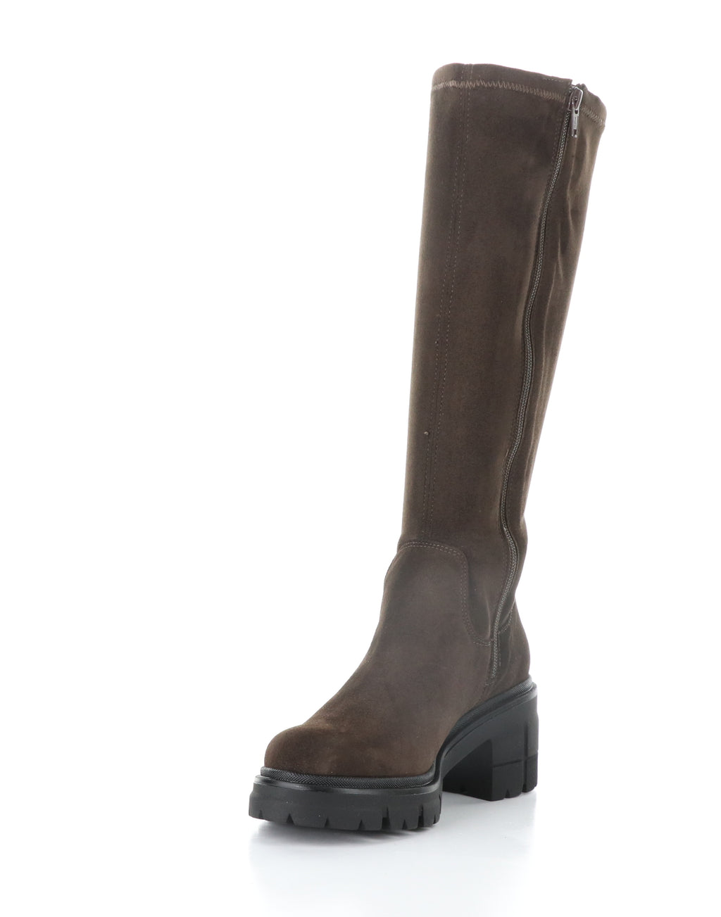 BC BRENNA-320 BROWN SUEDE BLACK SOLE