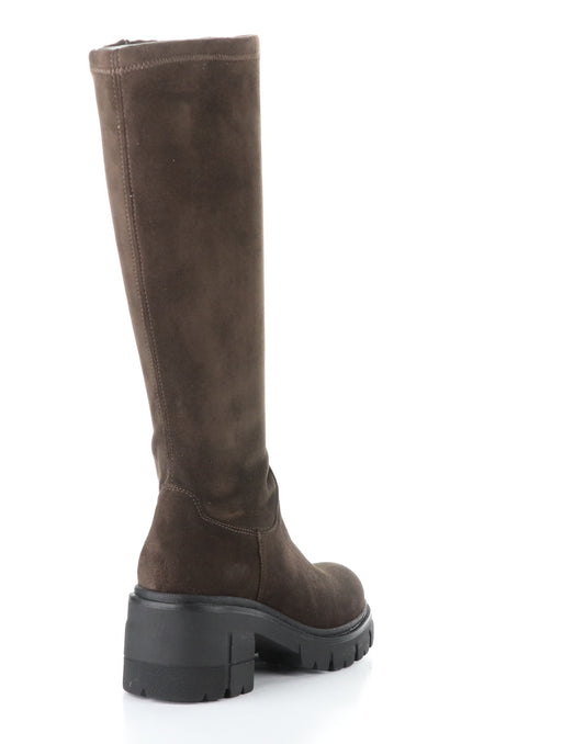 BC BRENNA-320 BROWN SUEDE BLACK SOLE