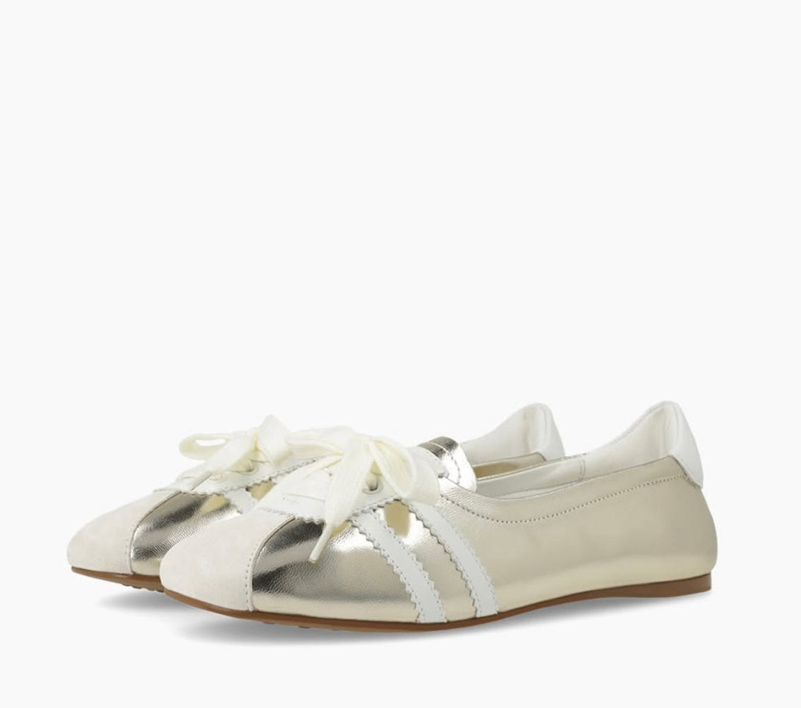 LDI BETO-260 Gold white sneakerina