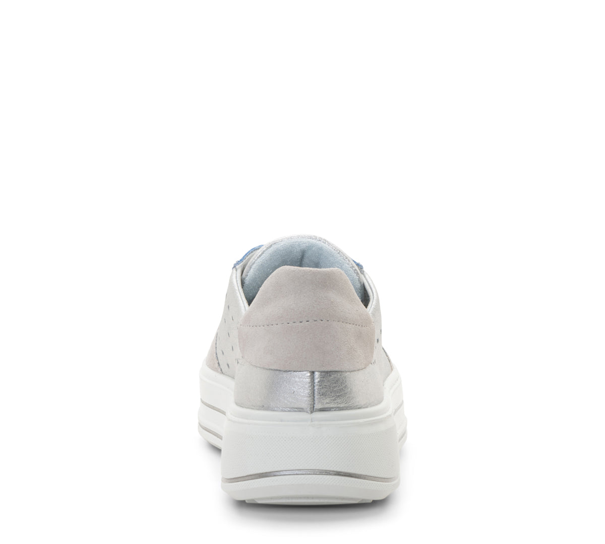 ara 435-225 Calgary silver pebble azure blue metallic suede