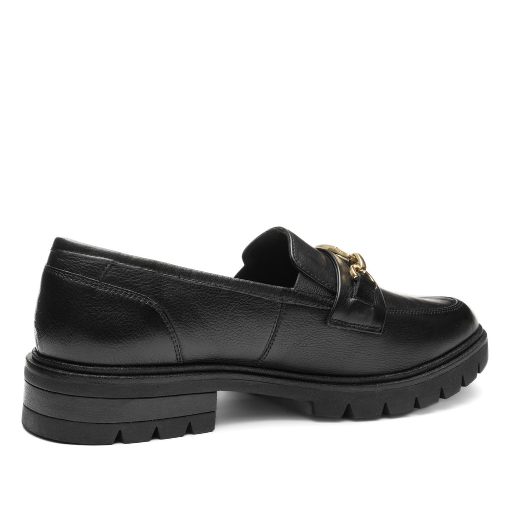 ara 1112-240 Camellia Black leather loafer