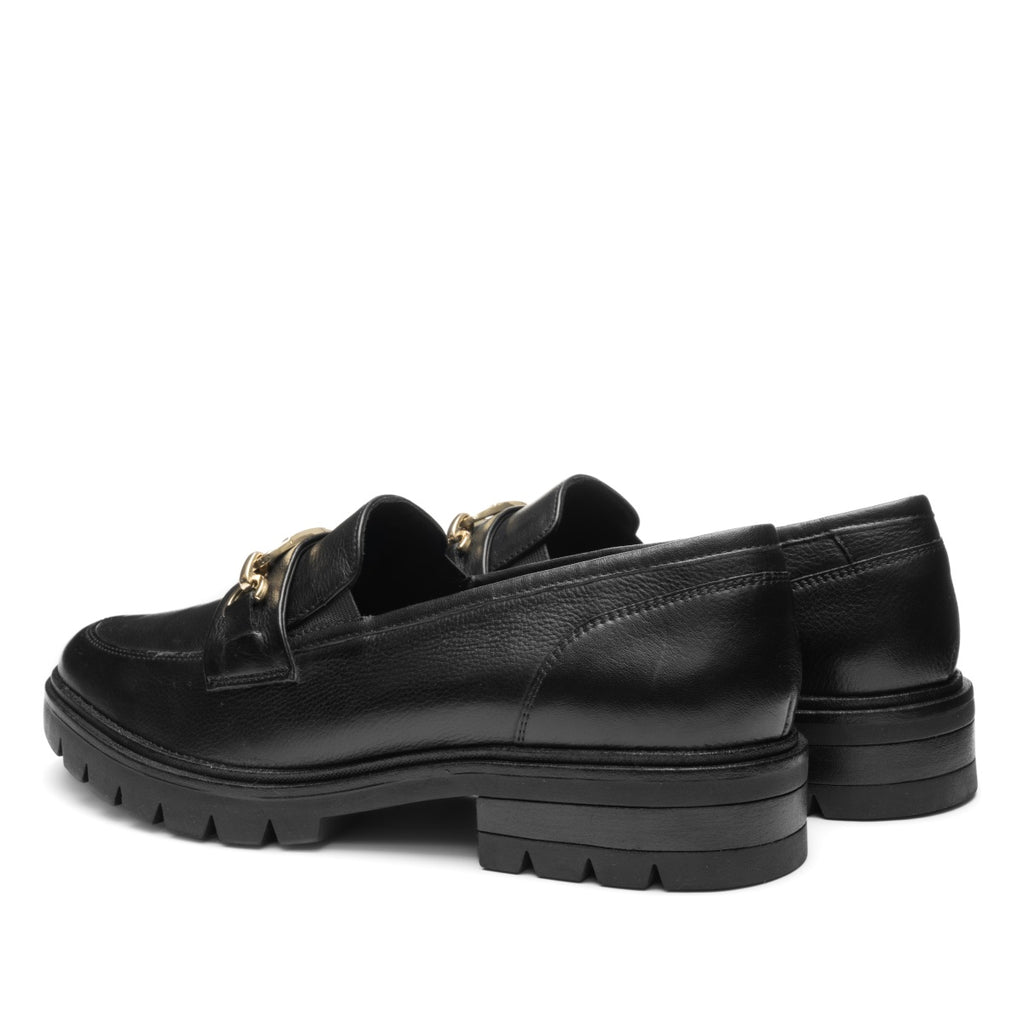 ara 1112-240 Camellia Black leather loafer
