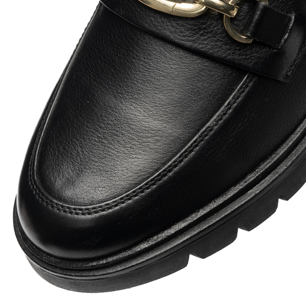 ara 1112-240 Camellia Black leather loafer