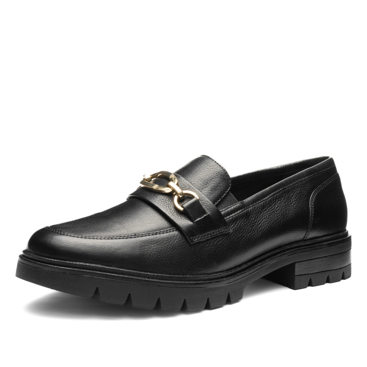 ara 1112-240 Camellia Black leather loafer