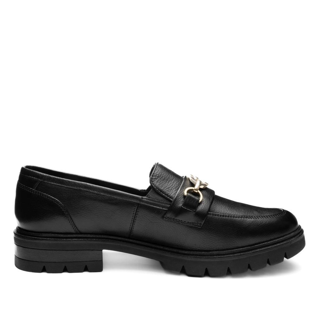 ara 1112-240 Camellia Black leather loafer