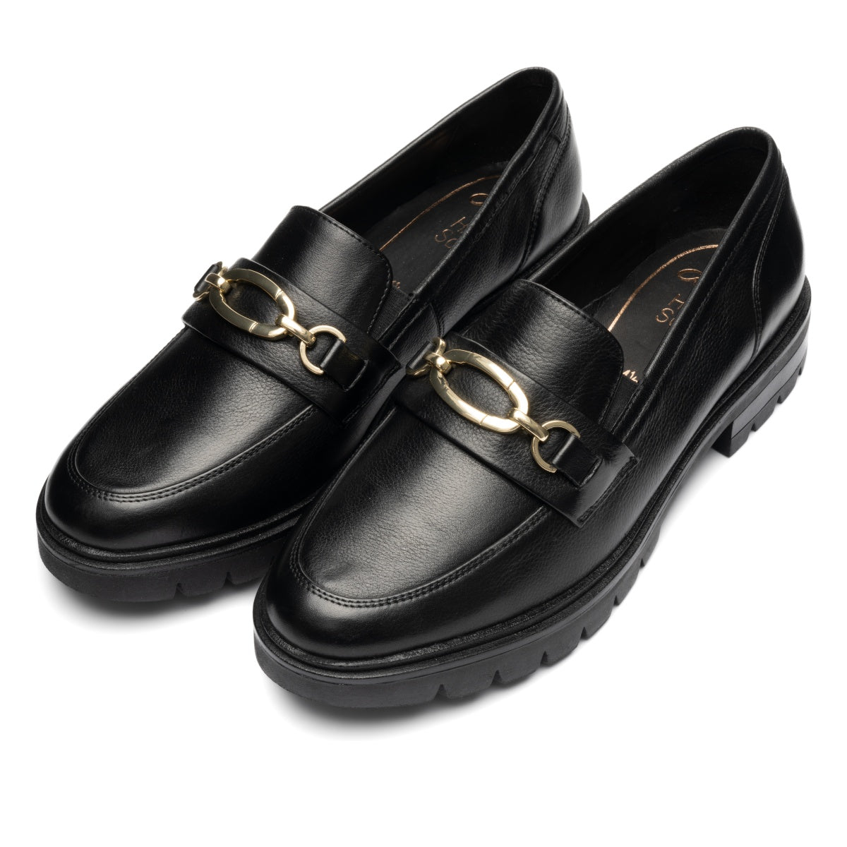 ara 1112-240 Camellia Black leather loafer