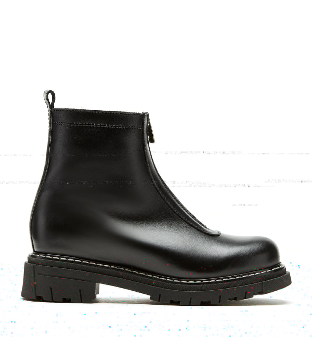 LC DELTA BLACK LEATHER SHEARLING