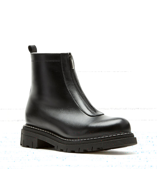 LC DELTA BLACK LEATHER SHEARLING