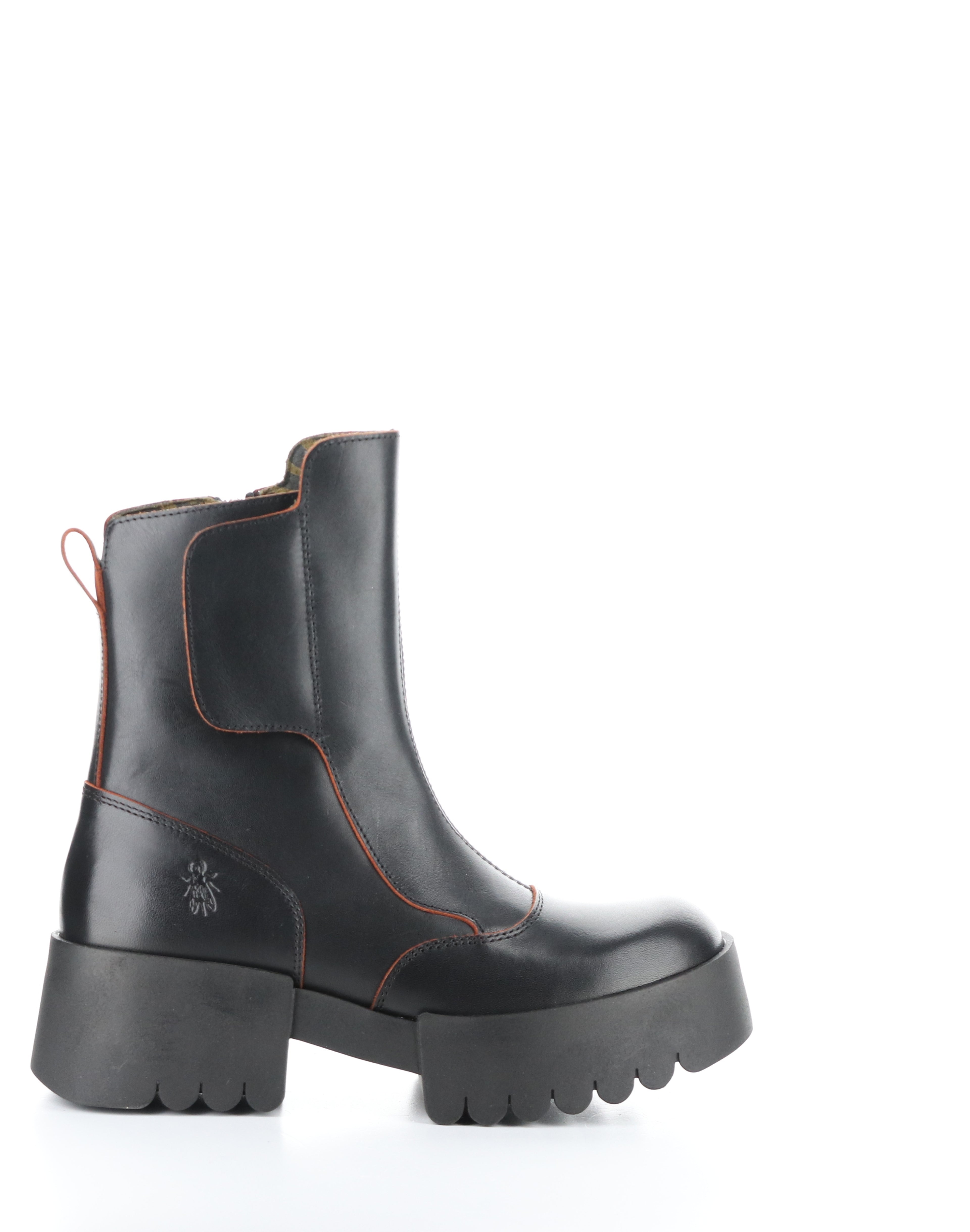 FLY EGLI124-345 Black Red leather