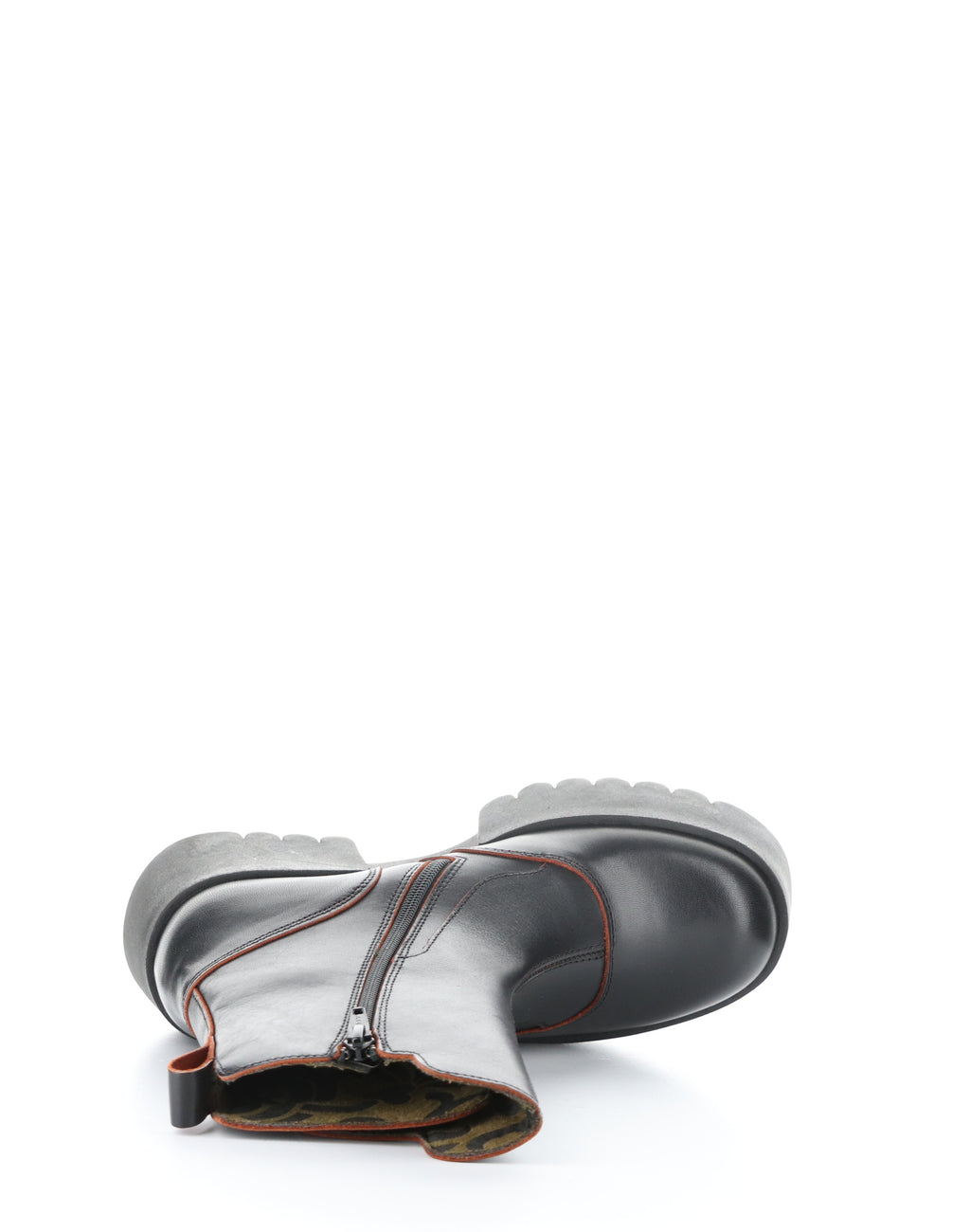 FLY EGLI124-345 Black Red leather