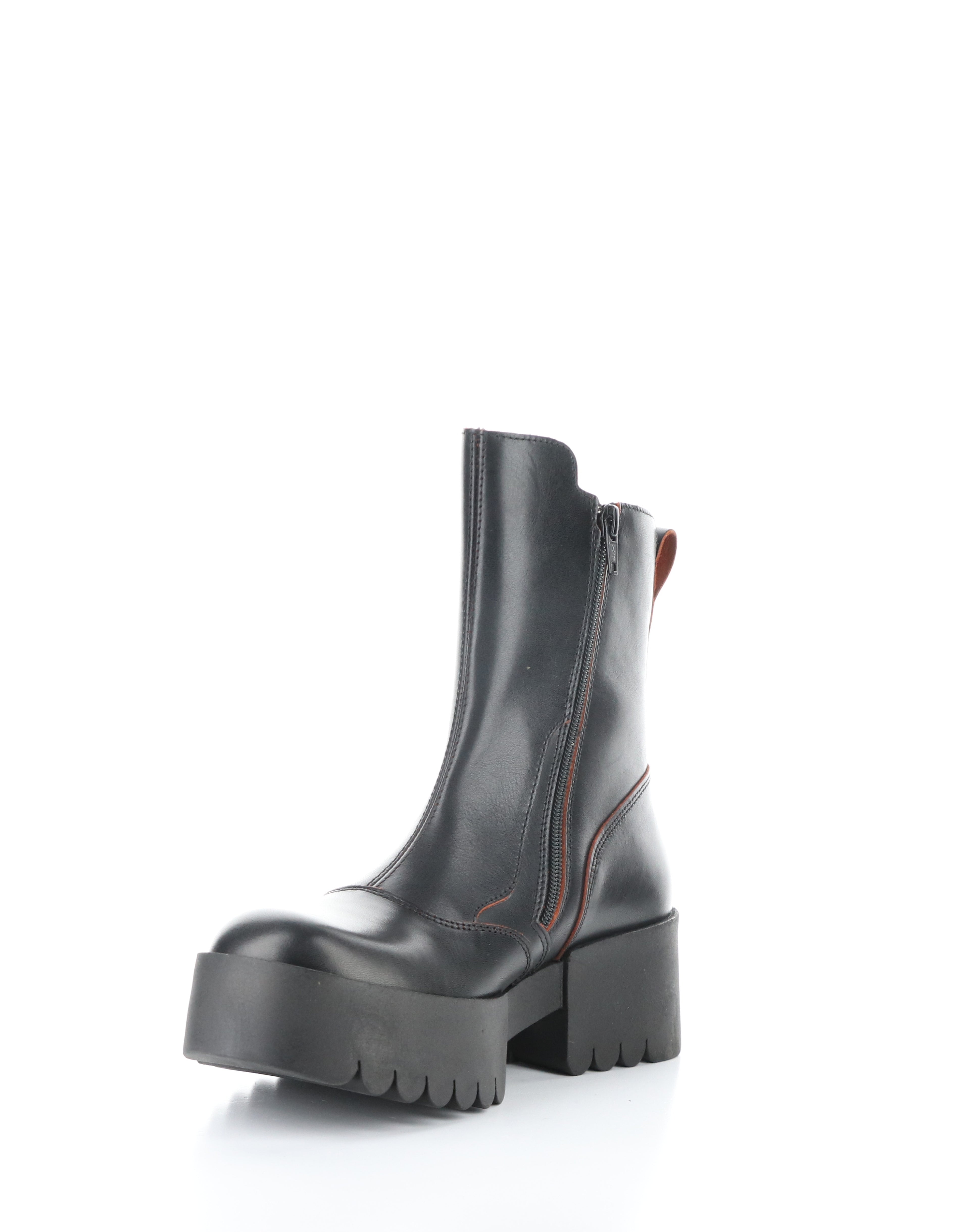 FLY EGLI124-345 Black Red leather