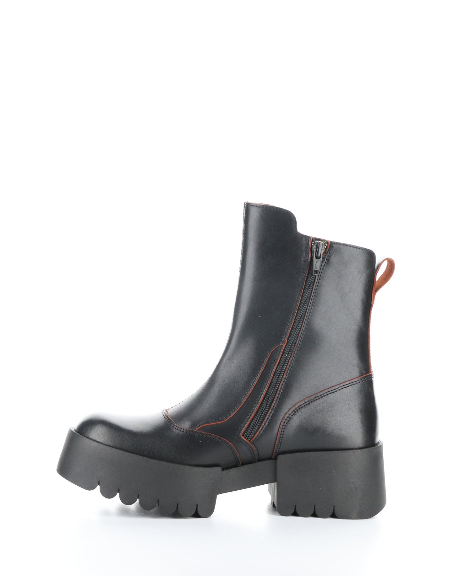 FLY EGLI124-345 Black Red leather