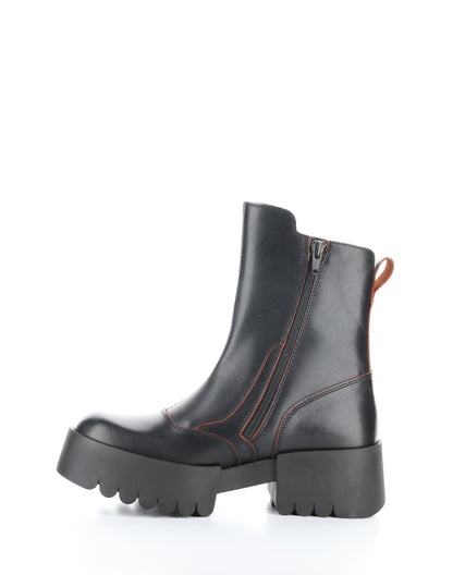 FLY EGLI124-345 Black Red leather