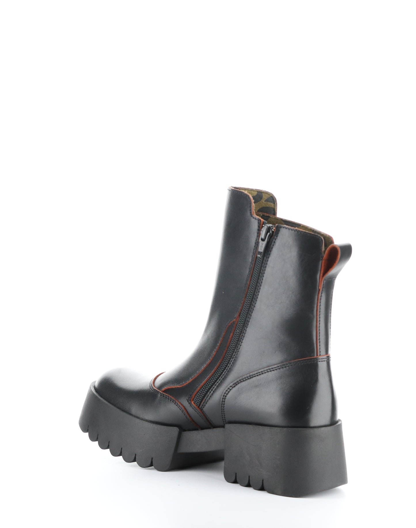 FLY EGLI124-345 Black Red leather