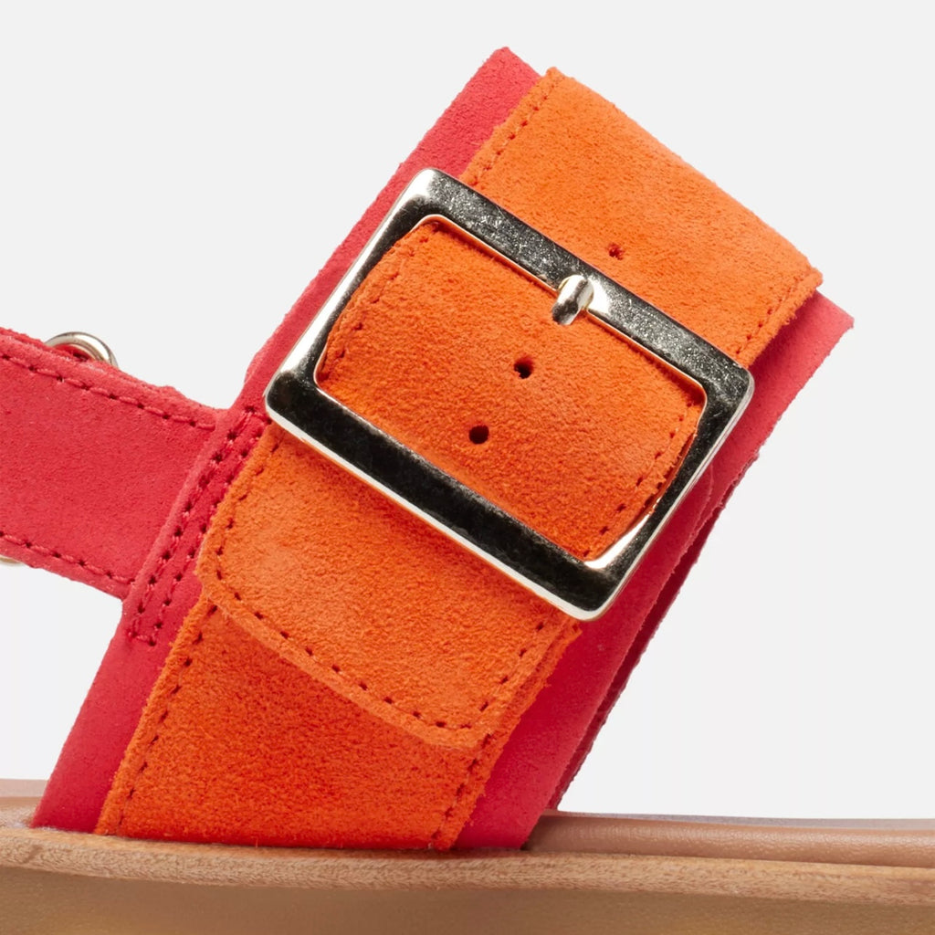 SRL 9113-100 ELLA™ III SLINGBACK WOMEN'S FLAT SANDAL Red Glow