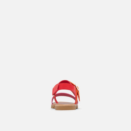 SRL 9113-100 ELLA™ III SLINGBACK WOMEN'S FLAT SANDAL Red Glow