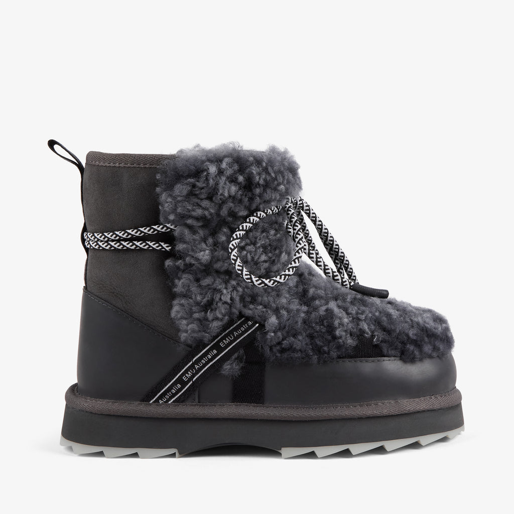 EMU 713-230 BLURRED TEDDY CHARCOAL SUEDE