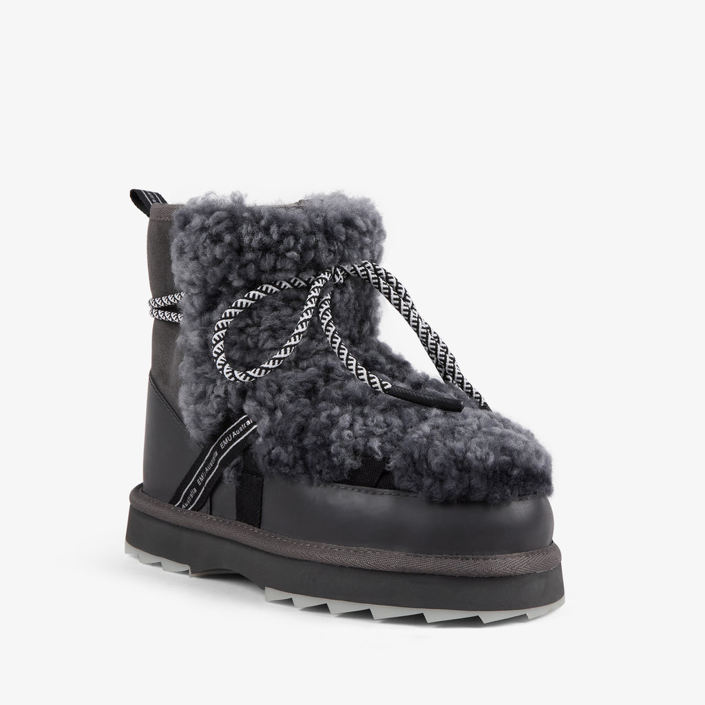 EMU 713-230 BLURRED TEDDY CHARCOAL SUEDE