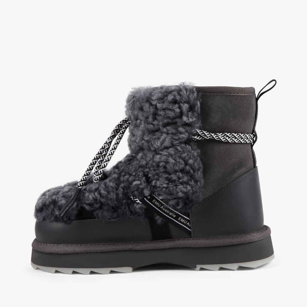 EMU 713-230 BLURRED TEDDY CHARCOAL SUEDE