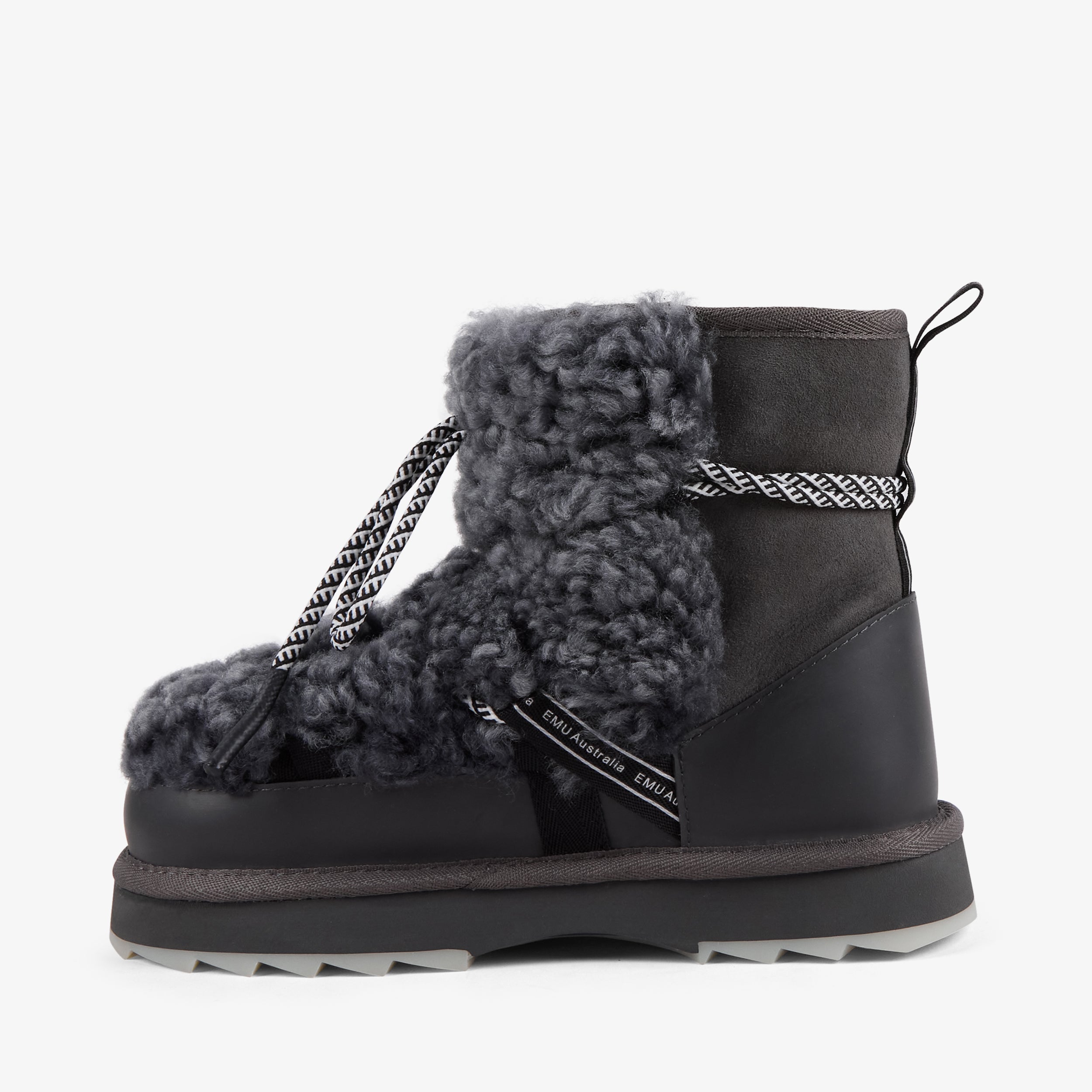 EMU 713-230 BLURRED TEDDY CHARCOAL SUEDE