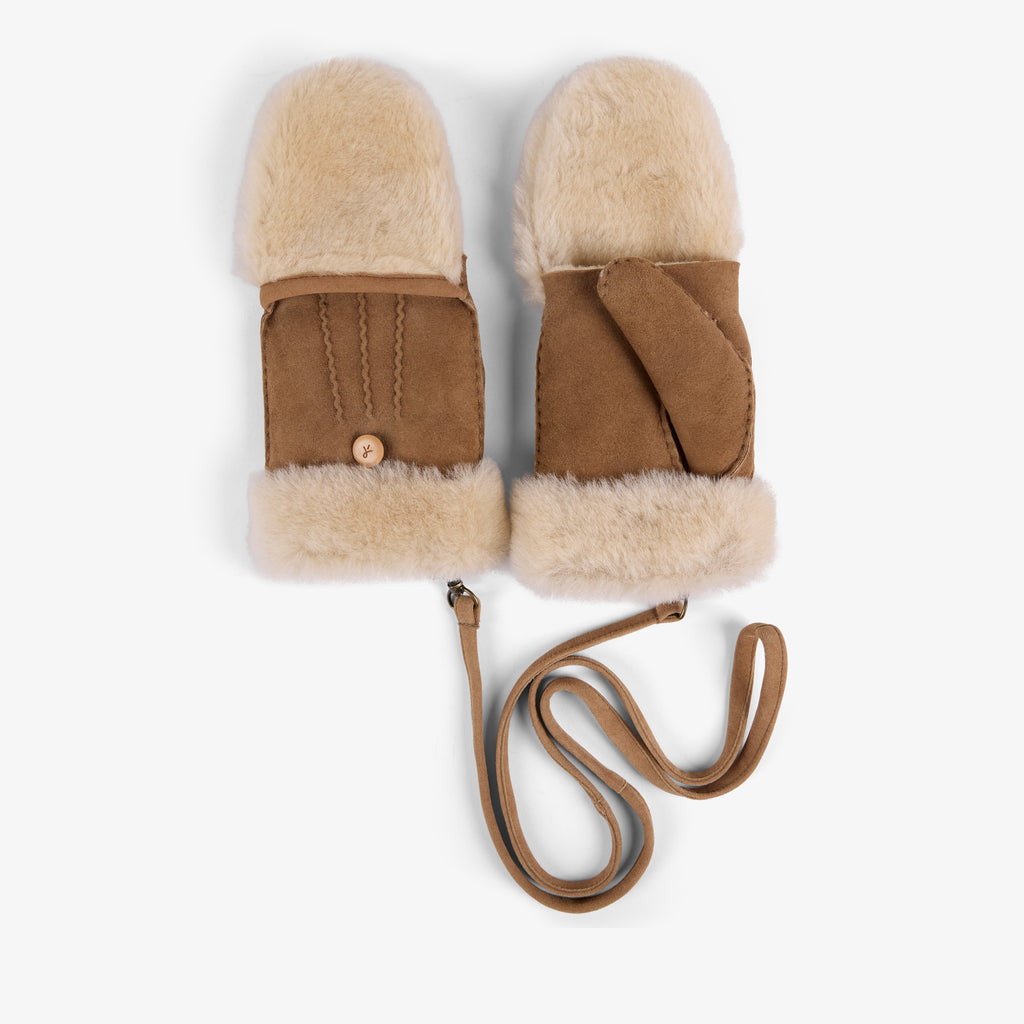 EMU MONTANA MITTENS-140 CHESTNUT
