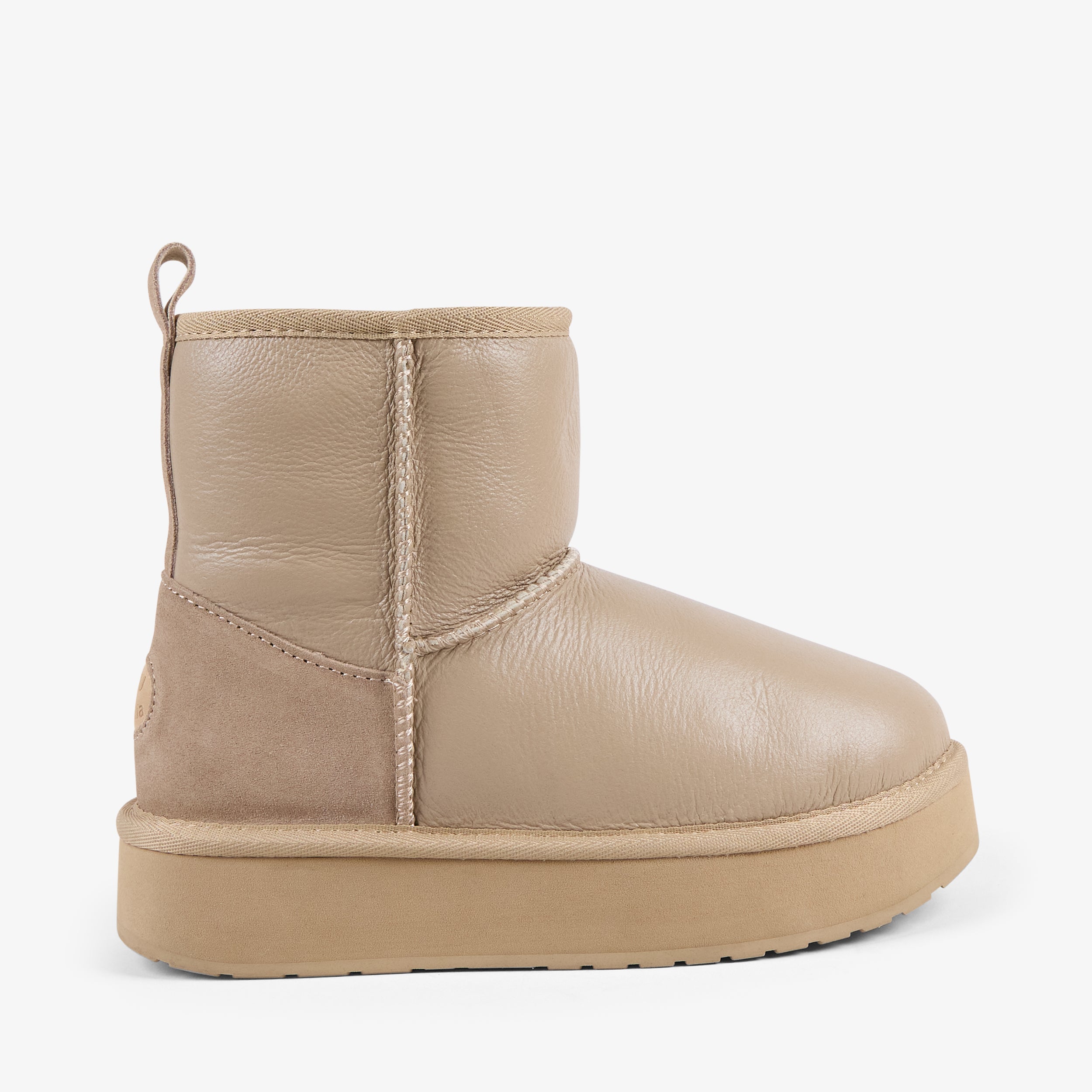 EMU STINGER MINI FLATFORM LEATHER-190 SAND