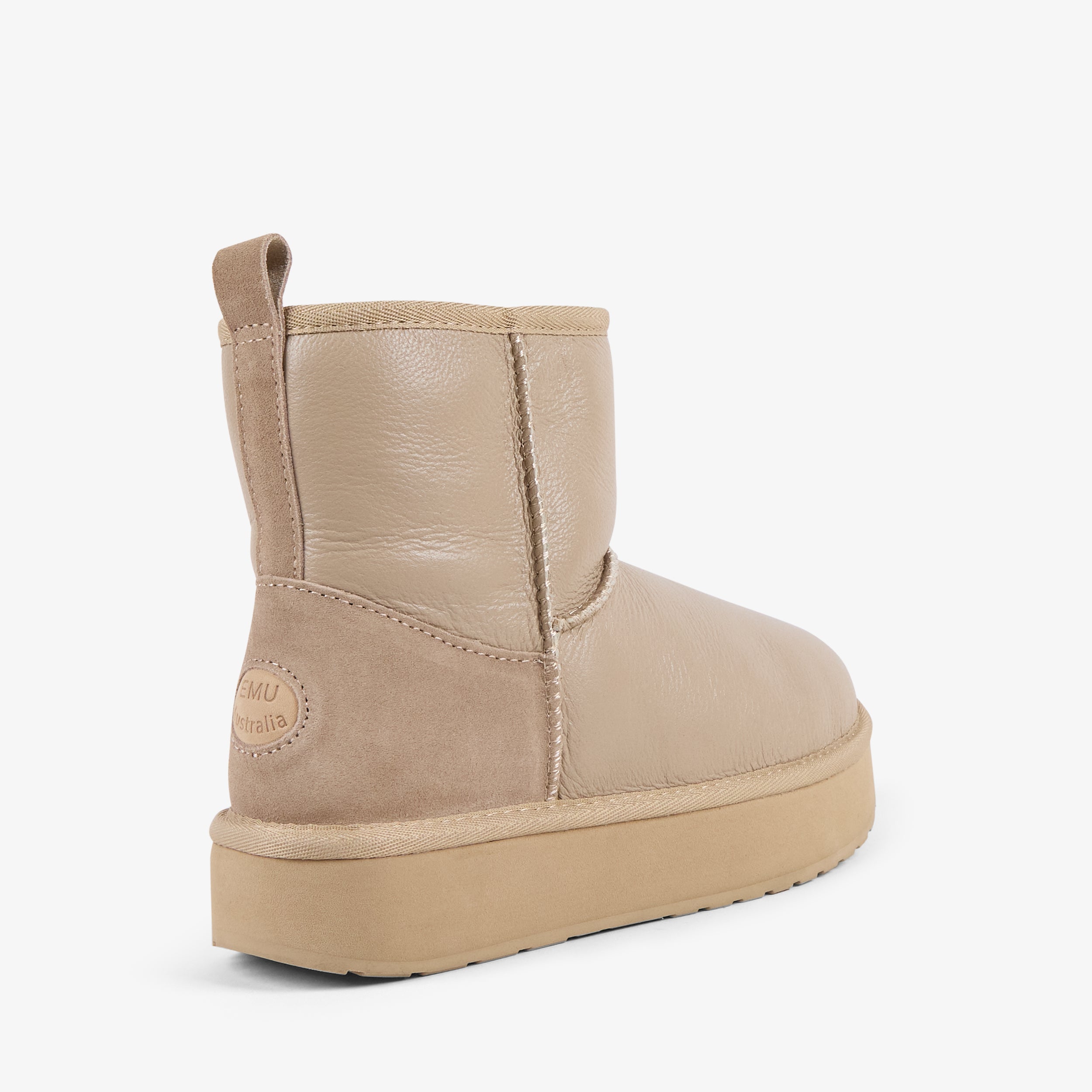 EMU STINGER MINI FLATFORM LEATHER-190 SAND