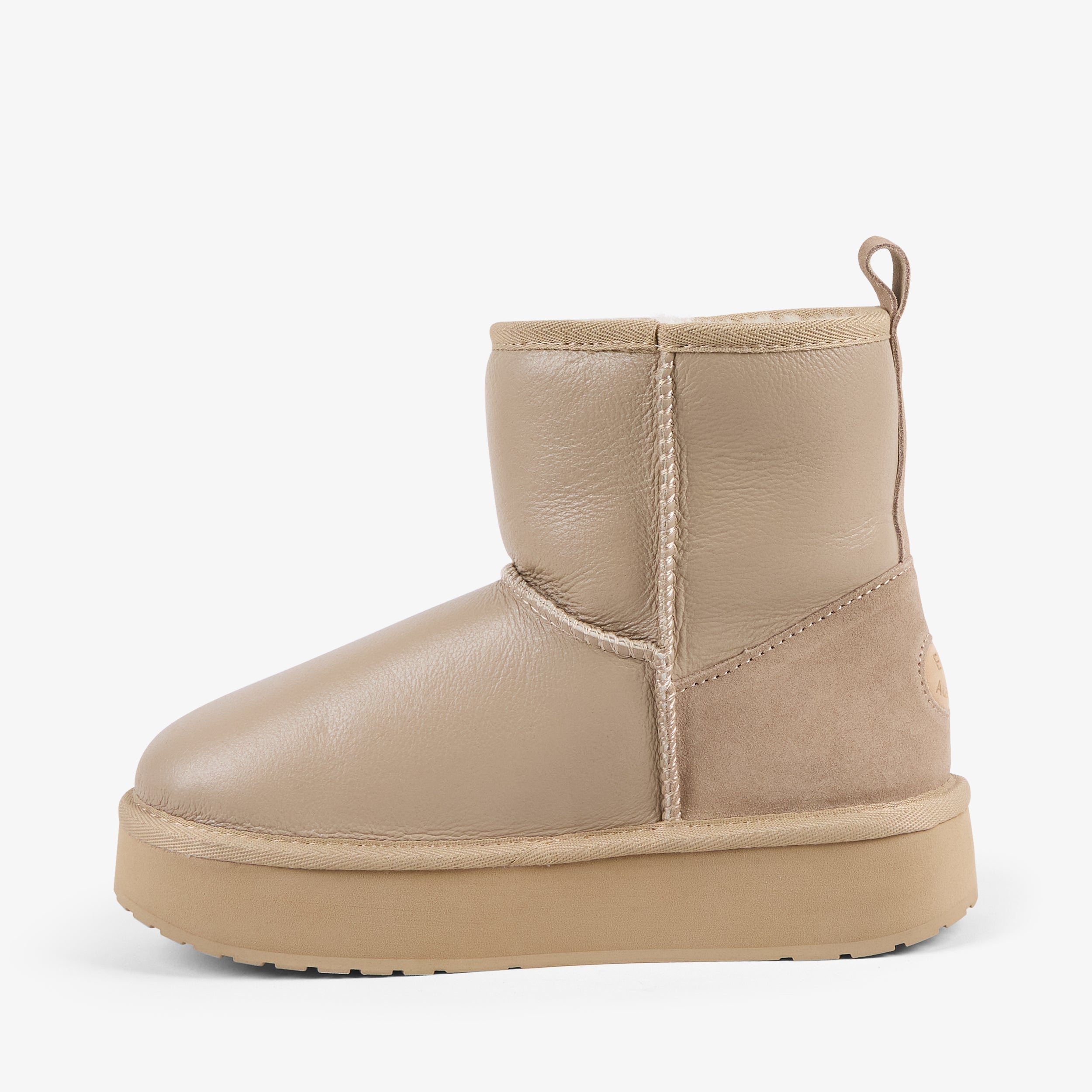EMU STINGER MINI FLATFORM LEATHER-190 SAND